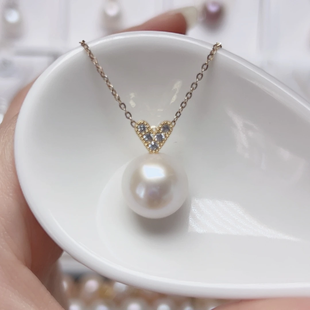 未镶嵌淡水珍珠吊坠(赠链)