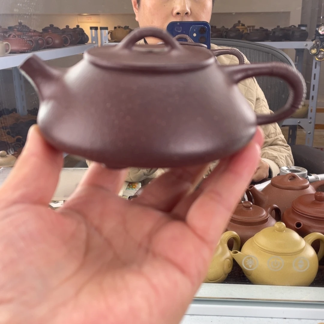 紫砂茶壶平台底槽清线瓢170cc