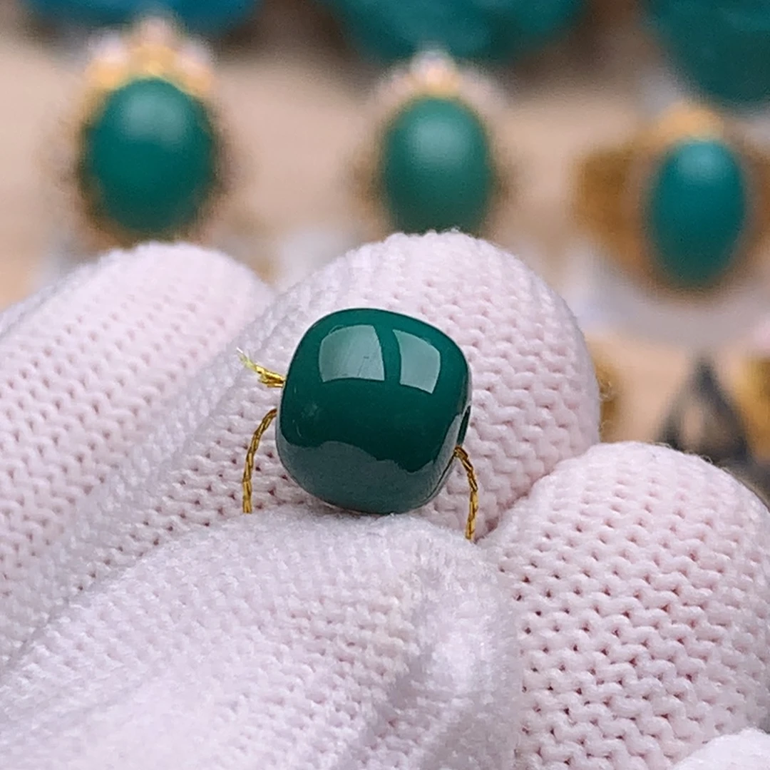 未镶嵌绿松石珠宝奇石8.5mm