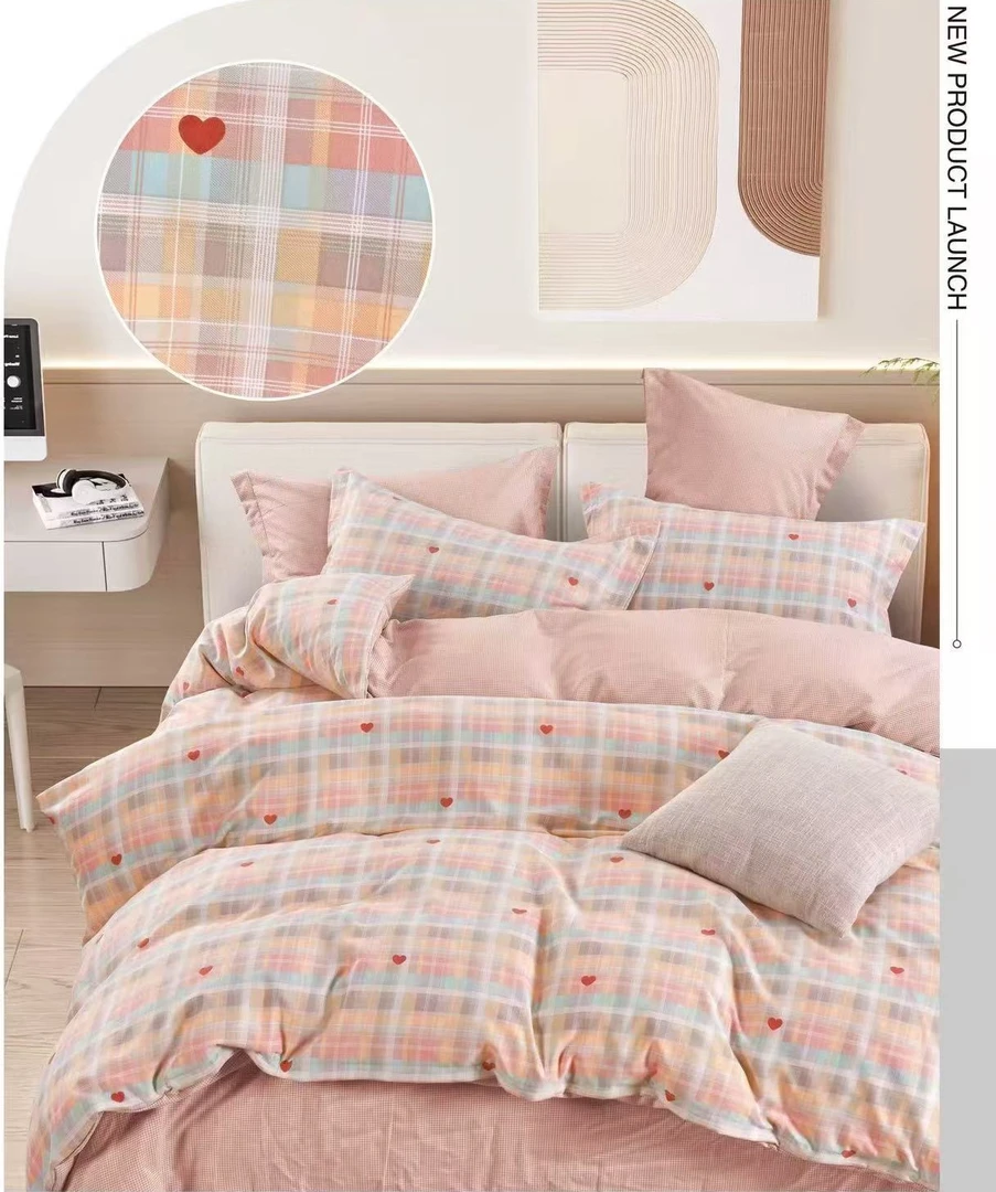 心恋彩格-2米床单-亲肤柔软透气