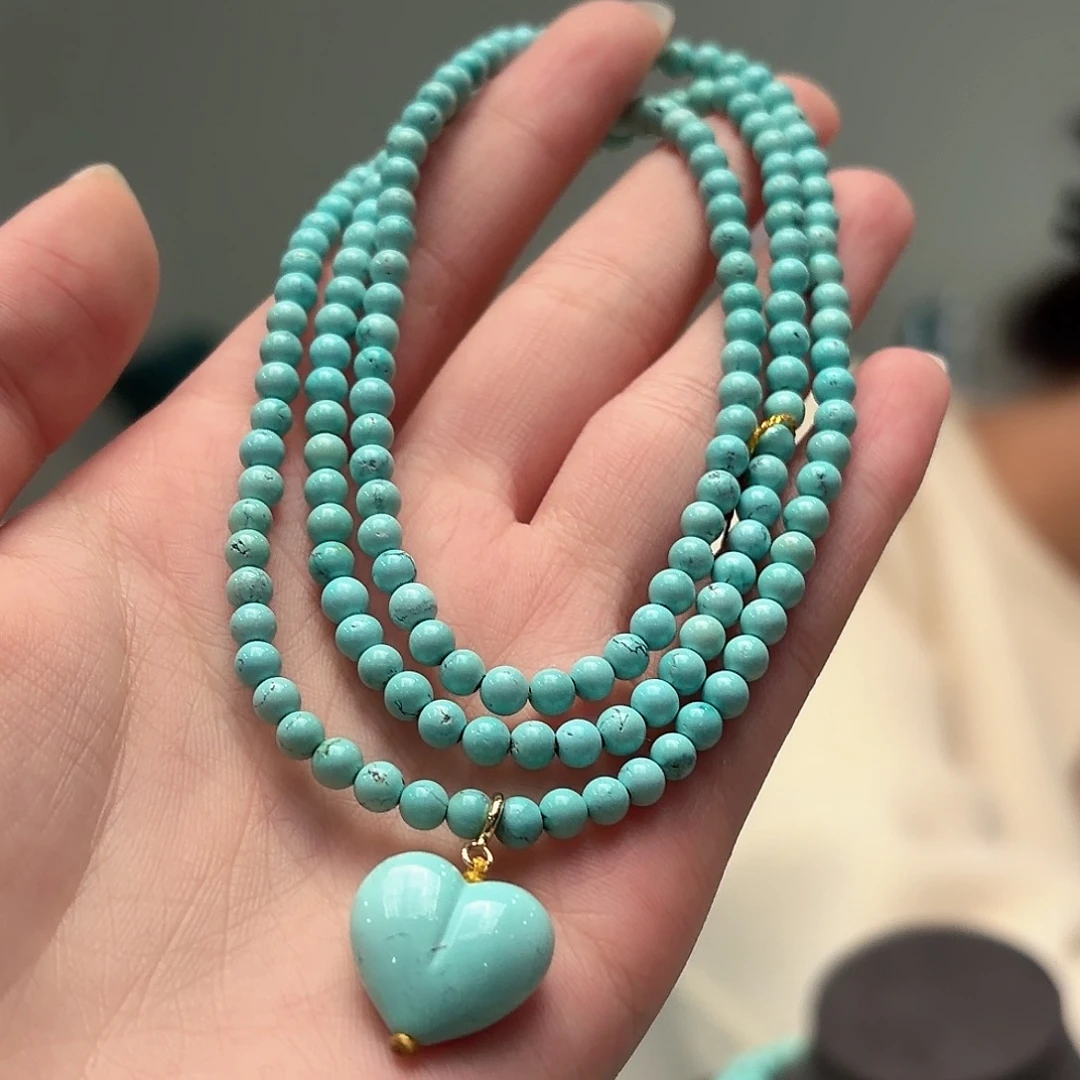 绿松石未镶嵌颈饰