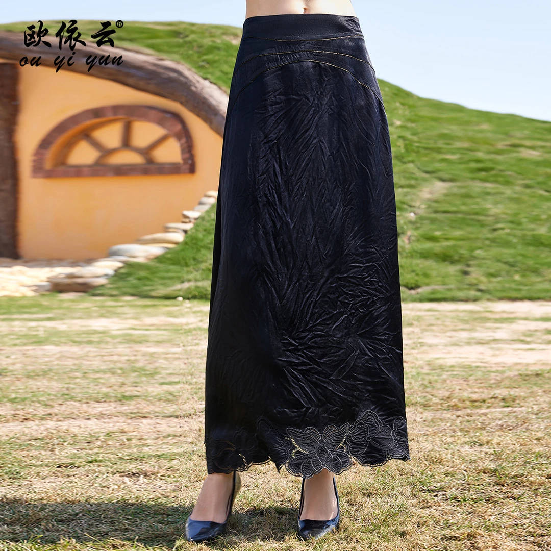 50223欧依云中年妈妈春装洋气半身裙显瘦大摆裙下身裙气质半裙