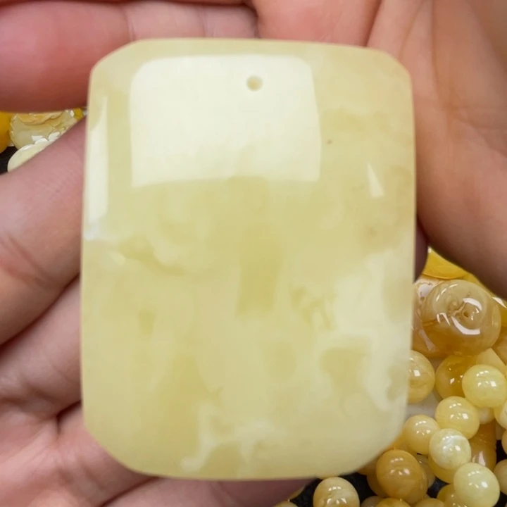 裸石蜜蜡未镶嵌蜜蜡平安无事牌重34