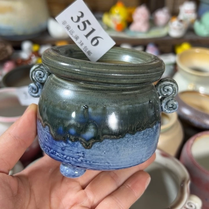 活动价30包邮景德镇手工花盆