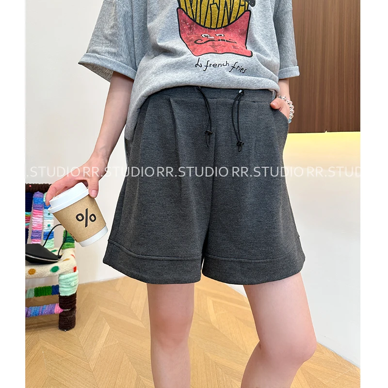 夏季孕妇夏季潮妈休闲运动裤高腰无托腹短裤宽松显瘦裤子DY1187