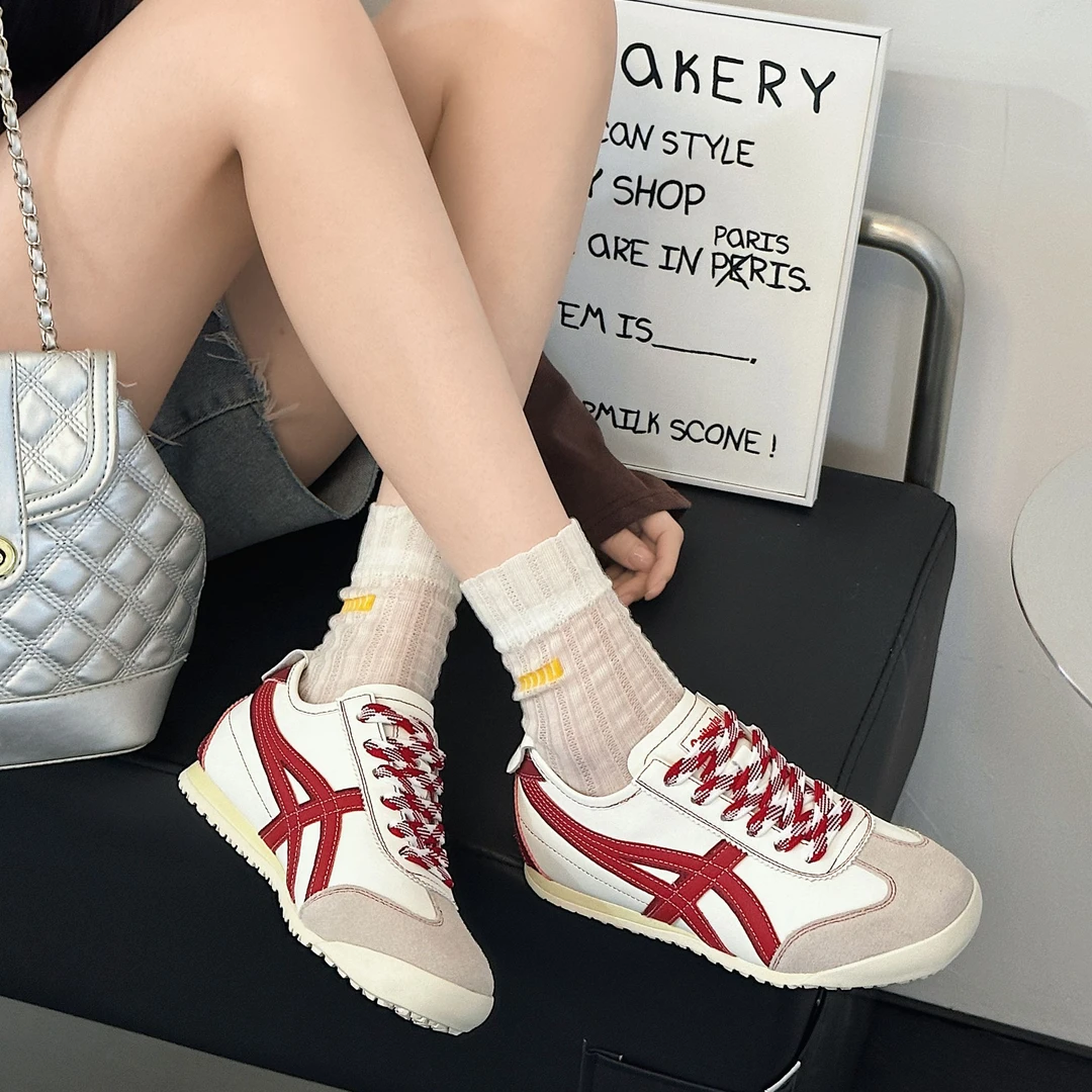 复古真皮内增高德训鞋女2025春季新款鞋子百搭拼色运动阿甘休闲鞋