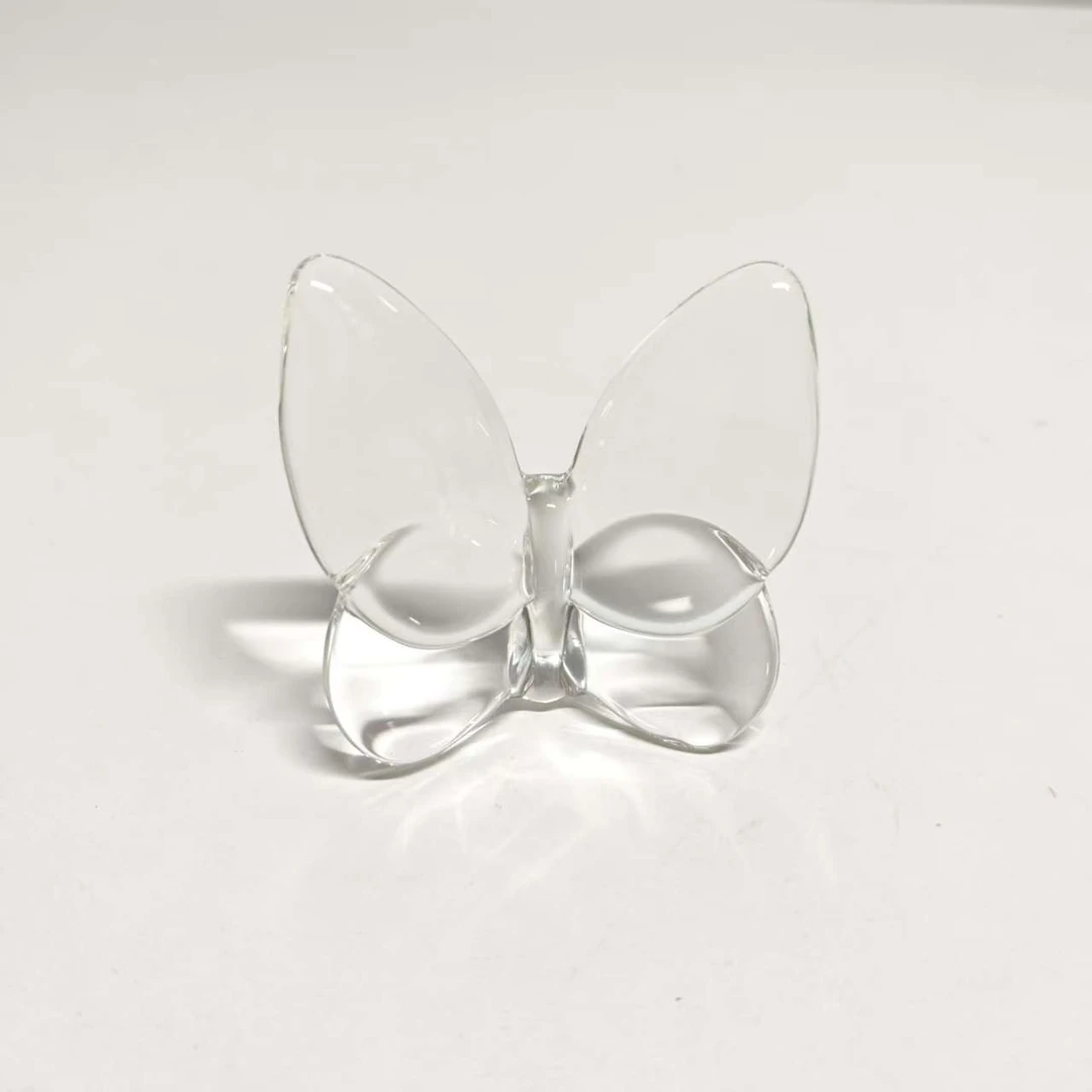 【高度7cm】摩瑟DP【透明蝴蝶】JCDF花瓶摆件玻璃花盆