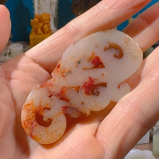 诗***方和田玉（糖玉）未镶嵌挂件