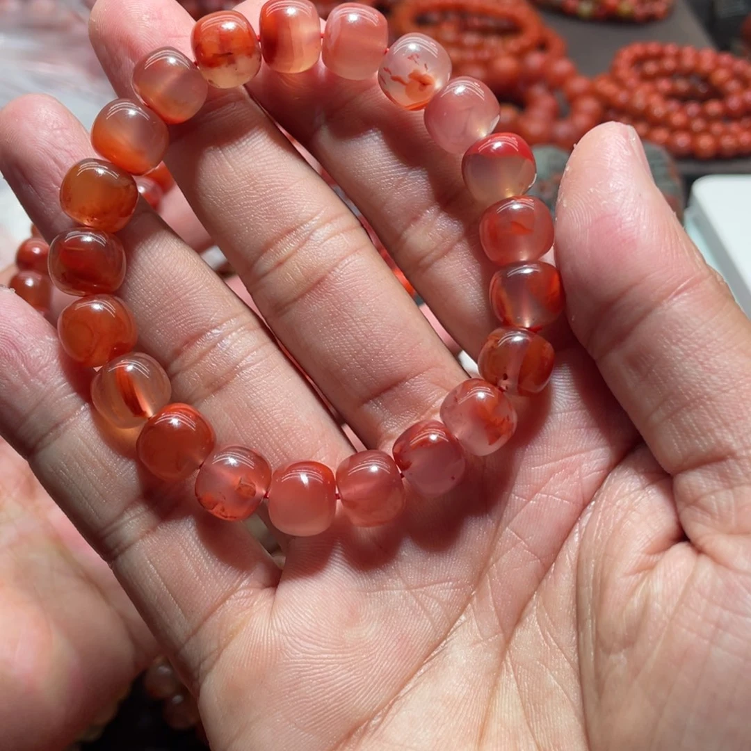 南红玛瑙手链未镶嵌