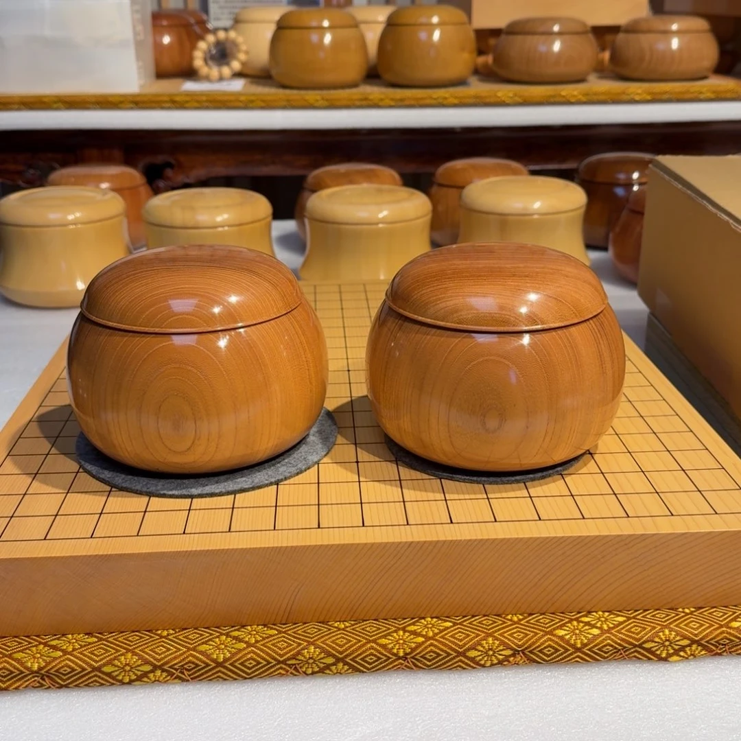 木质榉木特大棋罐元吉作
