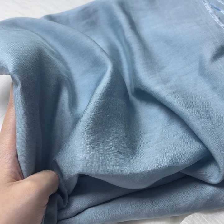 混纺棉浅蓝色人鱼姬2米