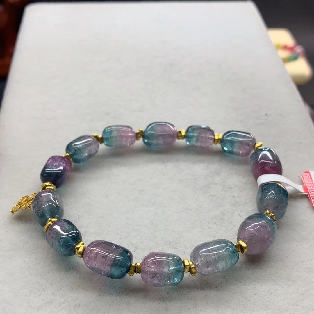 【闪购商品】未镶嵌手链碧玺西瓜单圈