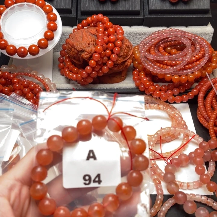 未镶嵌多样性发货默认微瑕称重11m m南红玛瑙