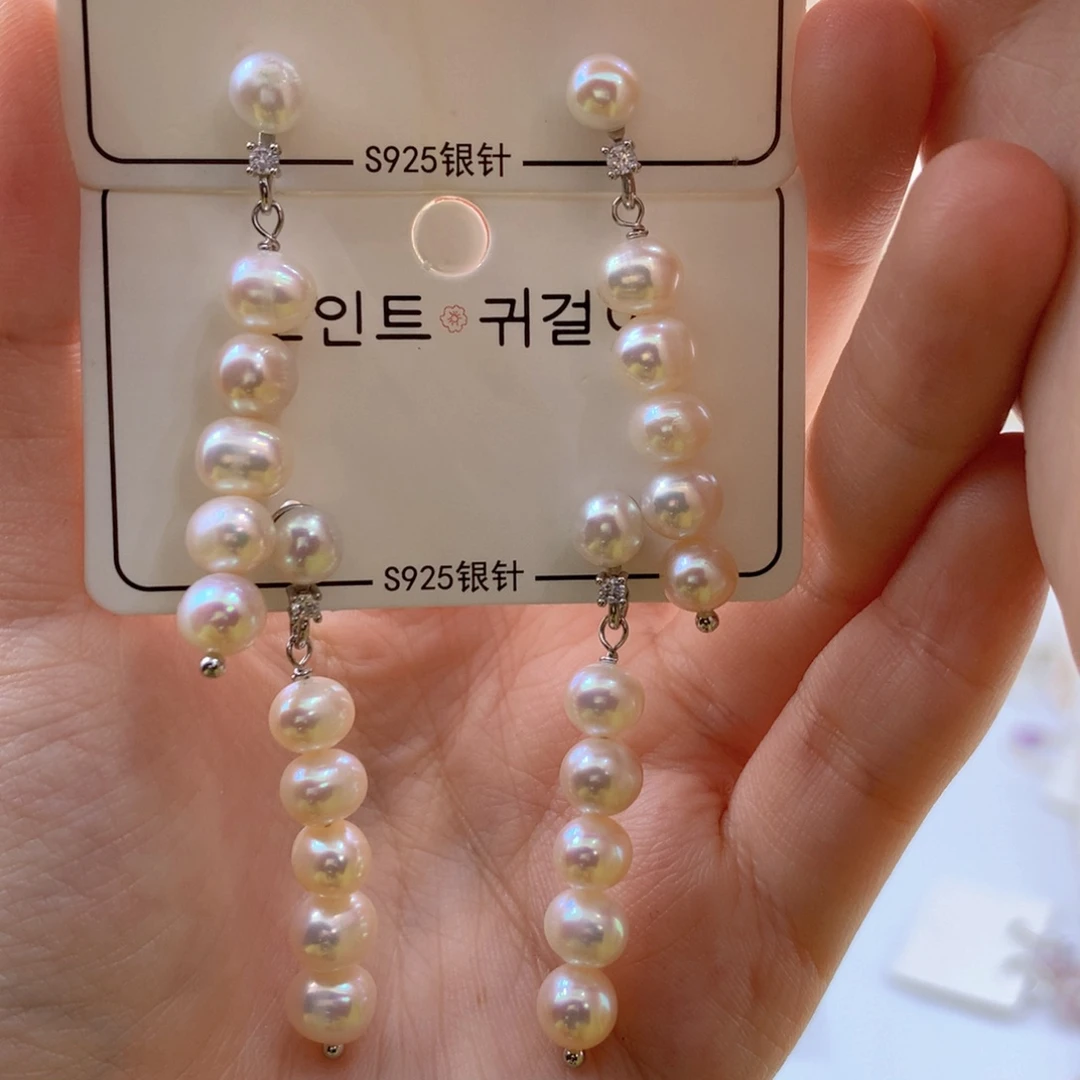 颈饰合金淡水珍珠