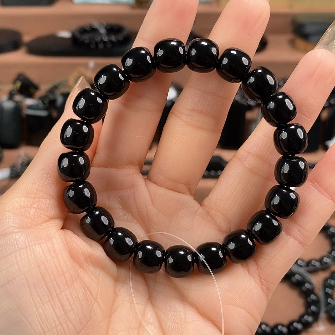 和田玉未镶嵌手链10特黑