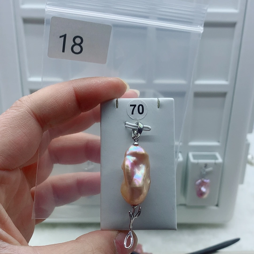 吊坠(不含链)合金淡水珍珠