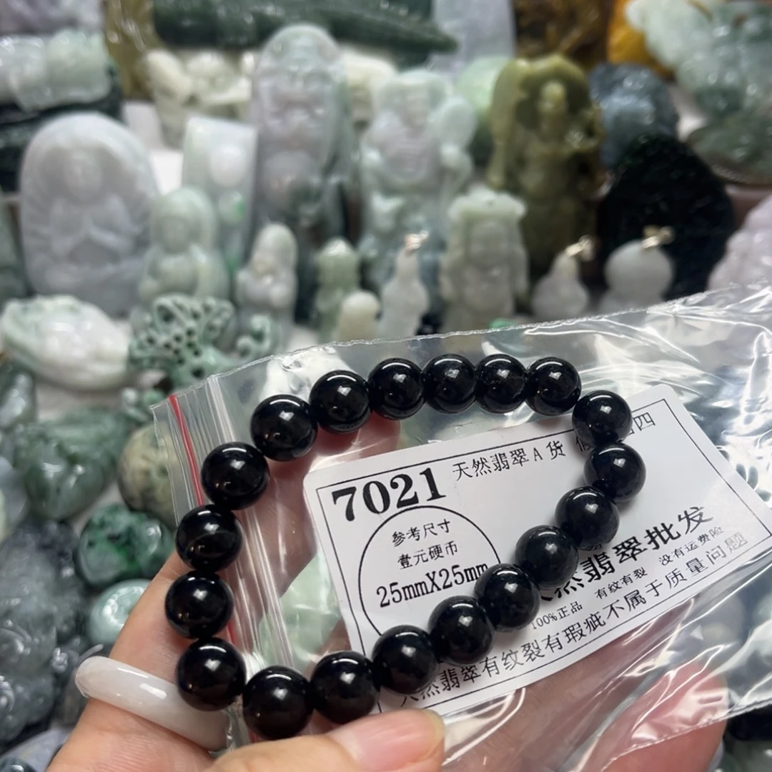 翡翠未镶嵌颈饰7021