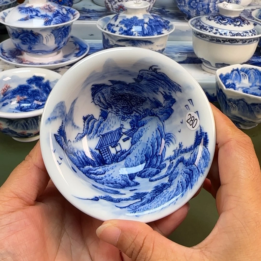 景德镇纯手绘茶具圆圆280