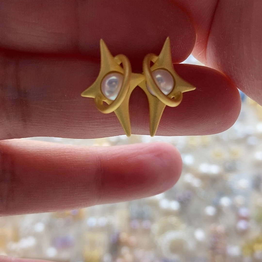 银S925镶嵌耳饰淡水珍珠