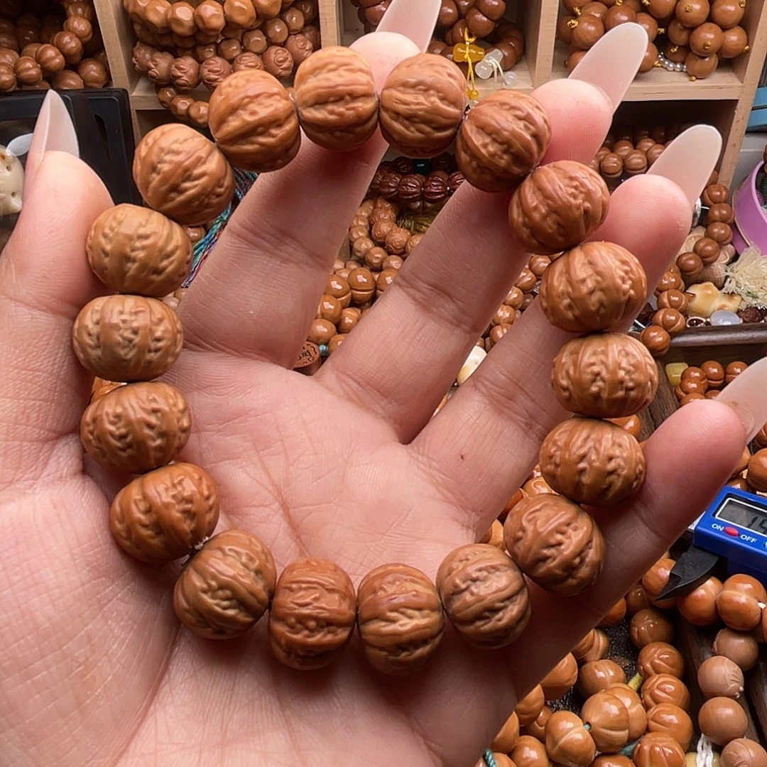 手串猴头核桃14/15微瑕京八棱