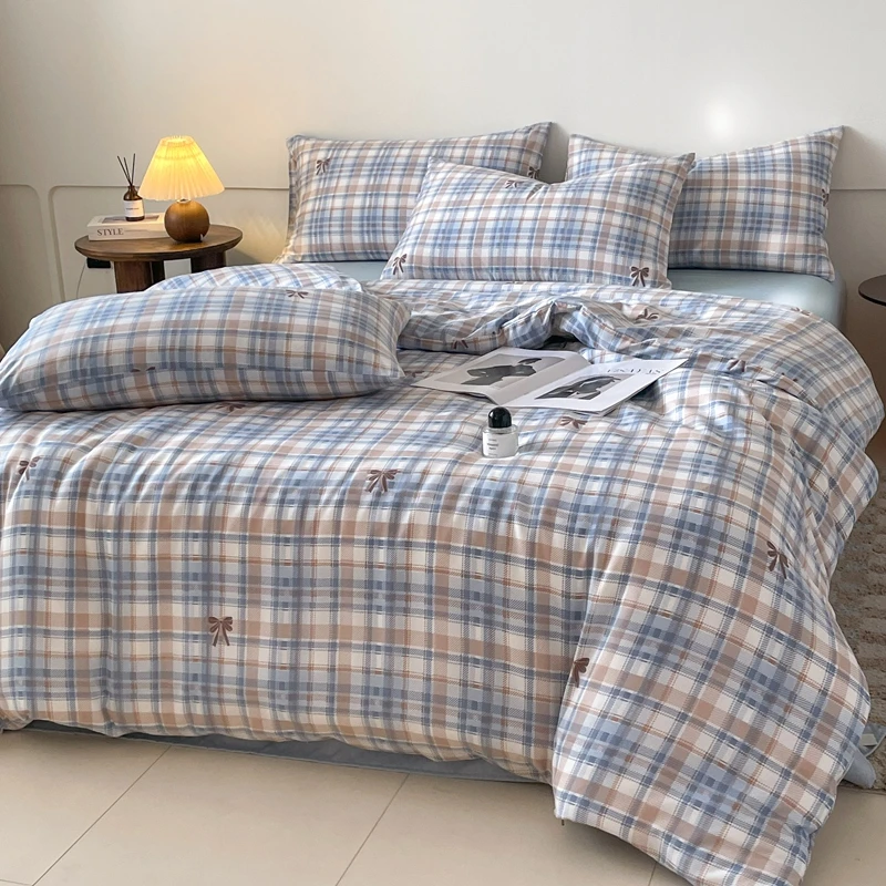 妮卡针织双层纱四件套2.0*2.3