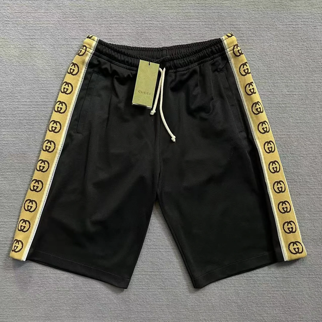 未使用 GUCCI/古驰 黑色串标3M反光短裤/L码