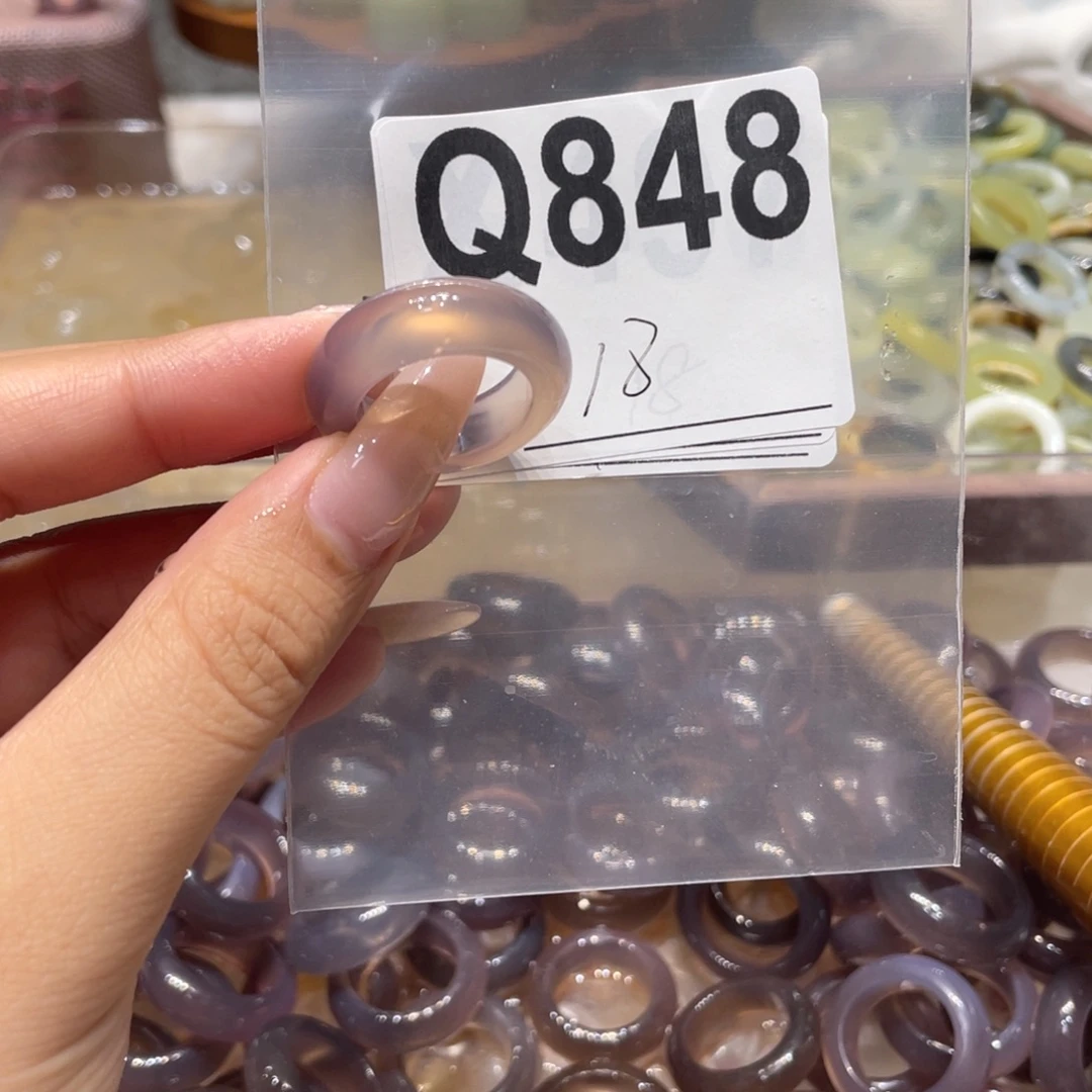 玛瑙/玉髓未镶嵌戒指848