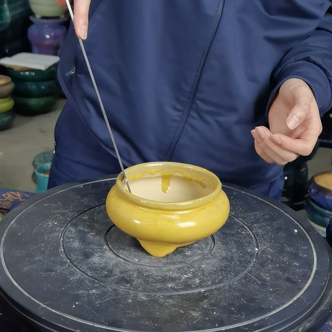 内口10.5深6.5石湾花盆默认微瑕