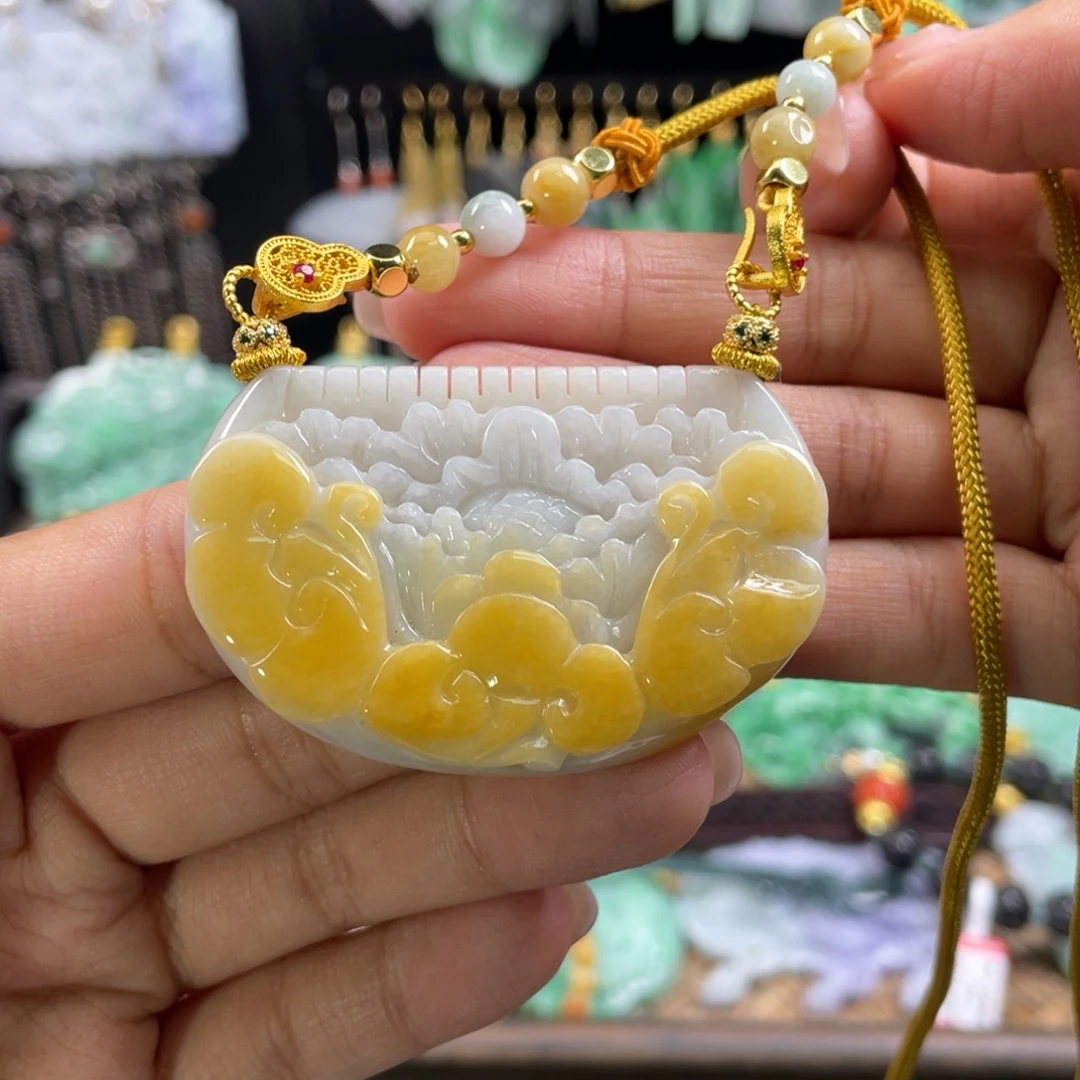 翡翠未镶嵌颈饰代编织