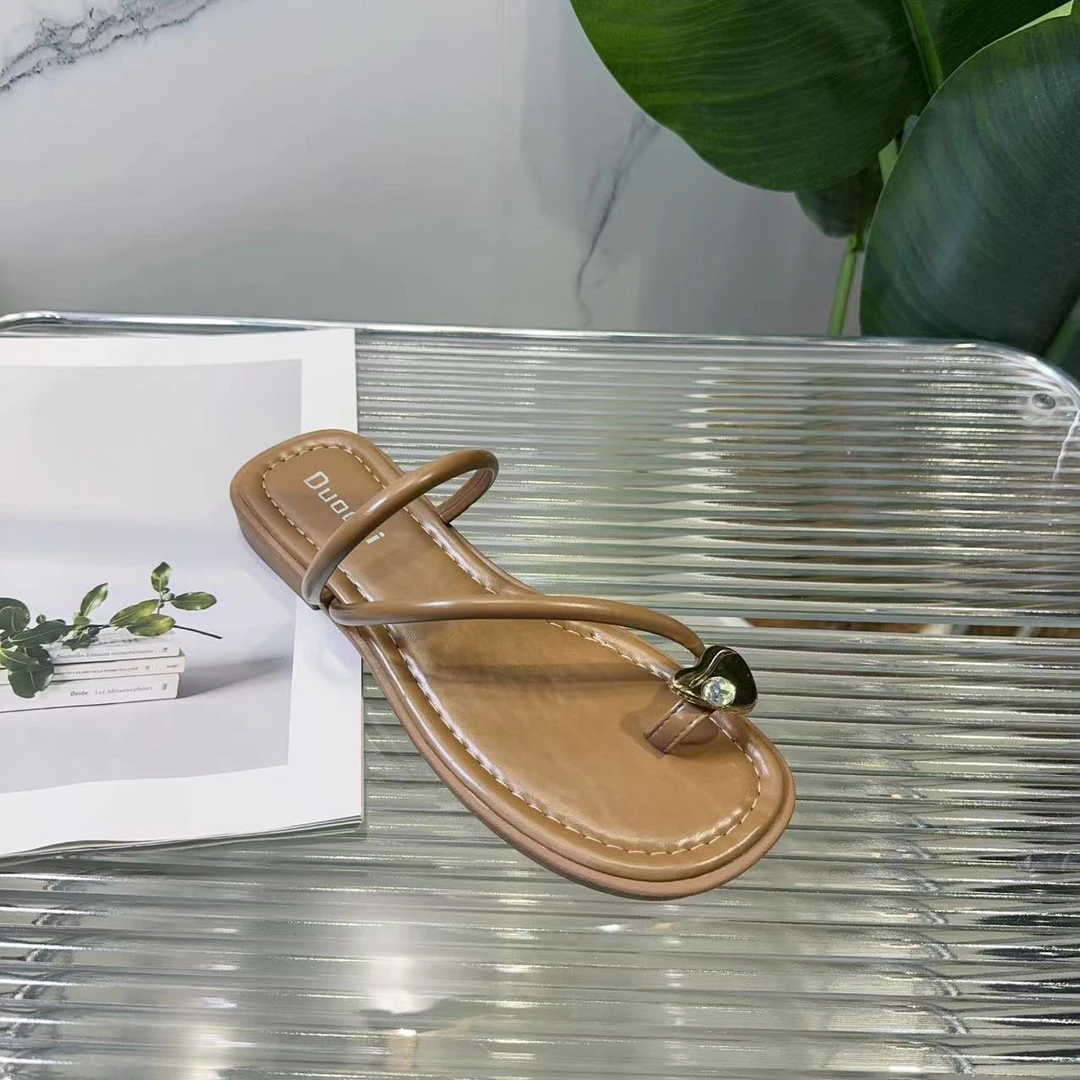 春款法式拖鞋女新款配裙子仙女风包头透气拖鞋2166-2