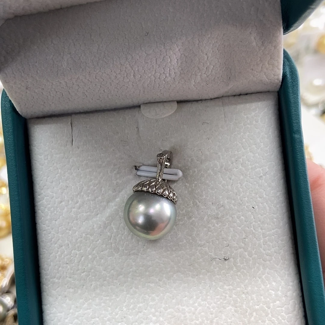 吊坠(不含链)海水珍珠银S925镶嵌