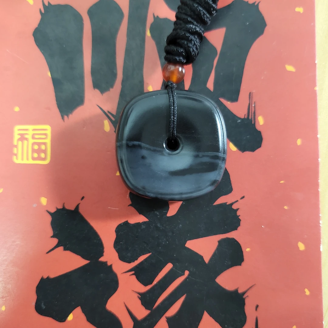 爆品捡漏新疆和田玉吊坠青花平安无事扣抖音基地质检手慢无