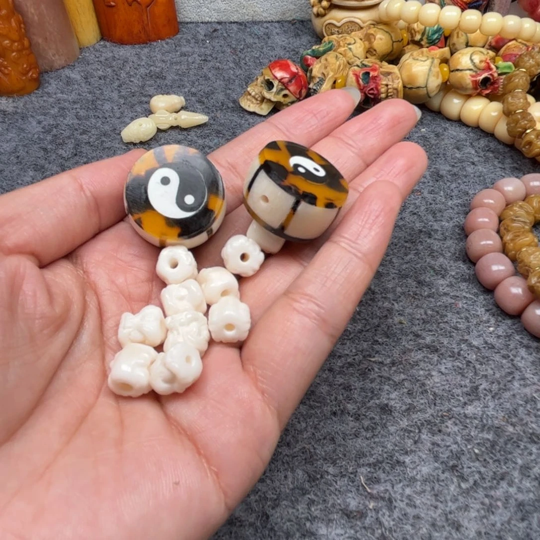 手串/手链鹿骨天**城人工养殖驼骨47，打包