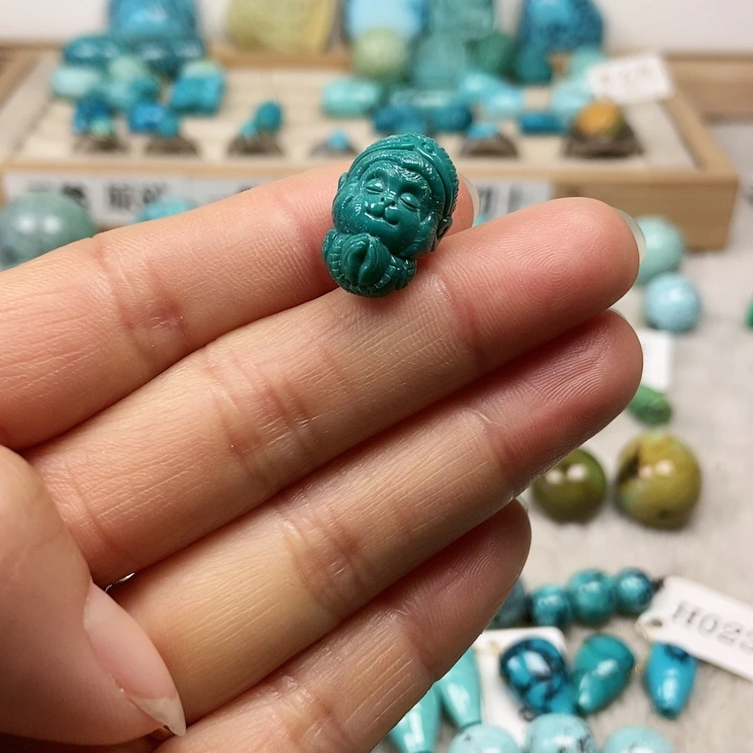 未镶嵌绿松石珠宝半成品