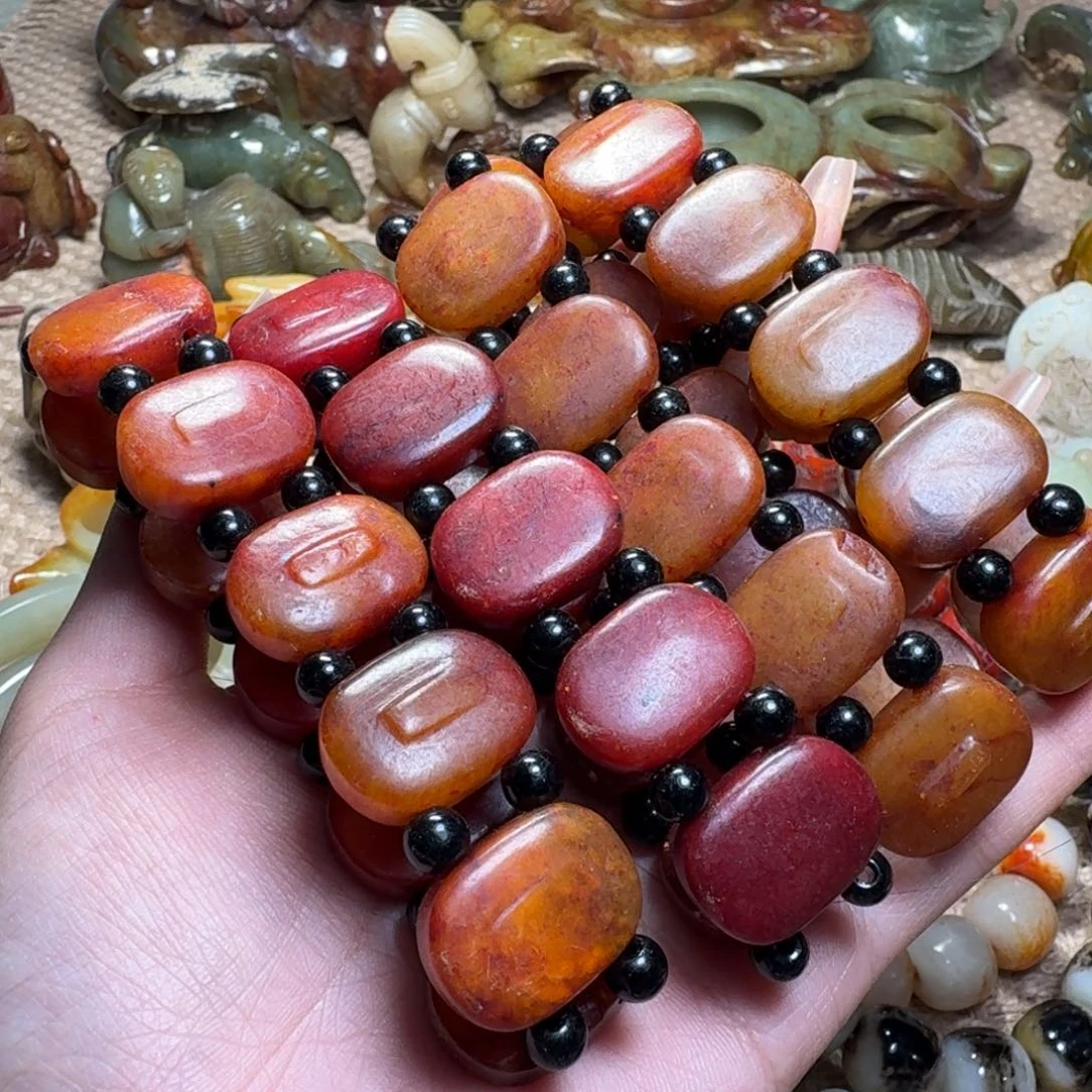 心***摩白玉菩提吊坠挂件