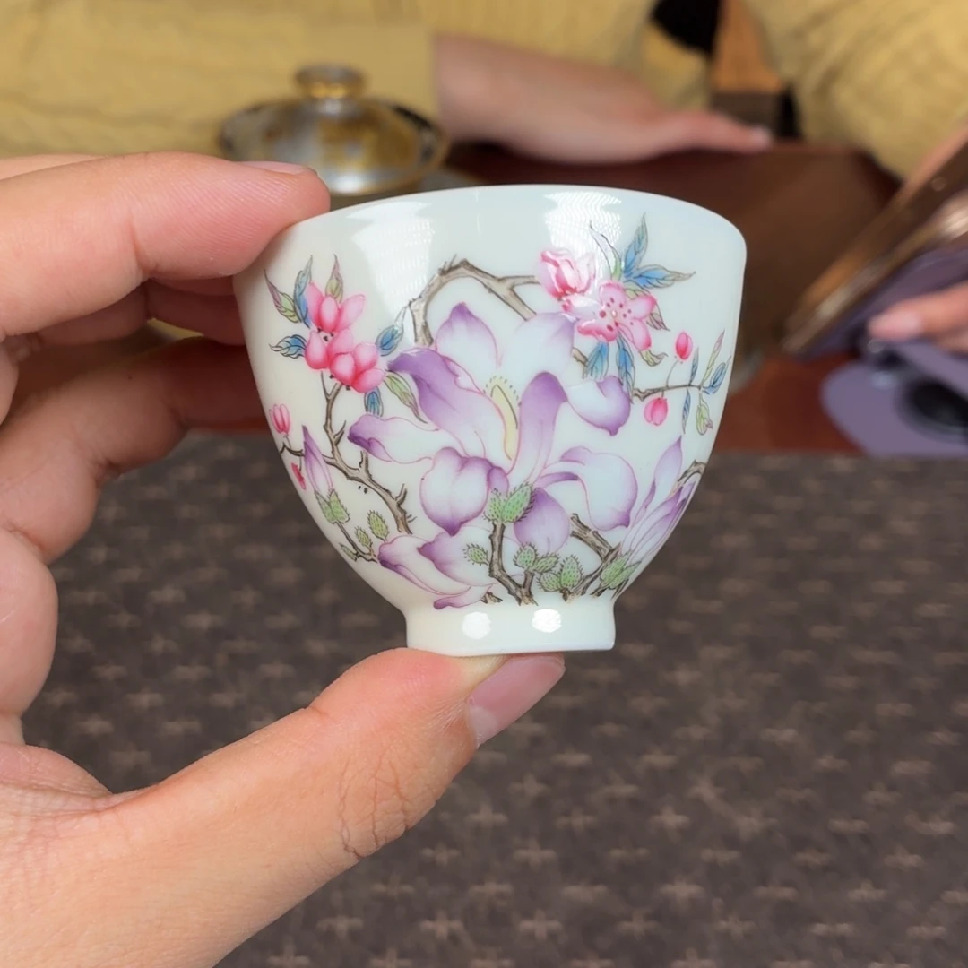 瓷杯子瓷姑娘景德镇陶瓷艺术