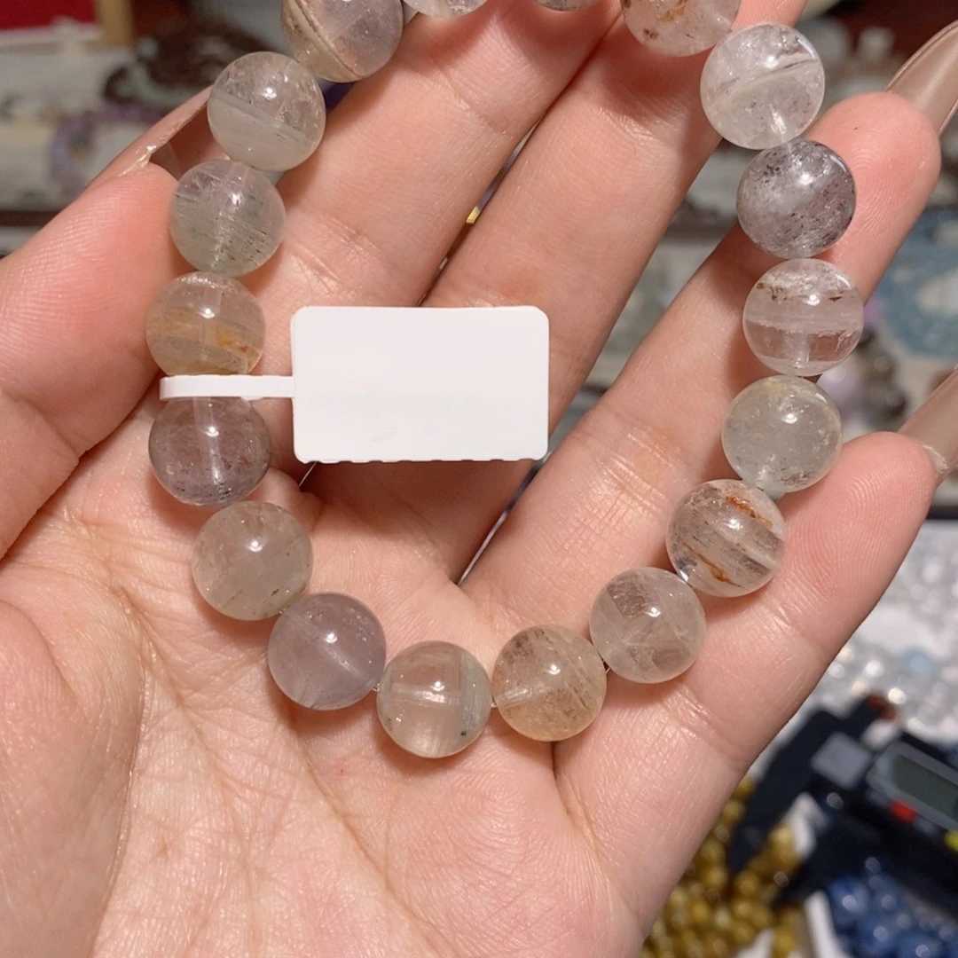 水晶手串未镶嵌幽灵14.5