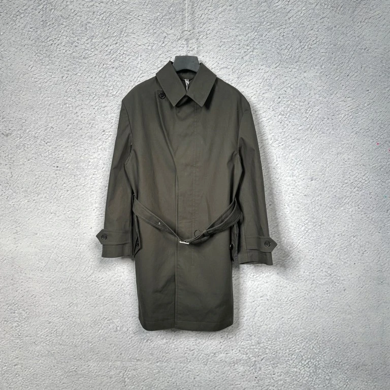 未使用 Hermes/爱马仕  爱马仕 新款墨绿色风衣