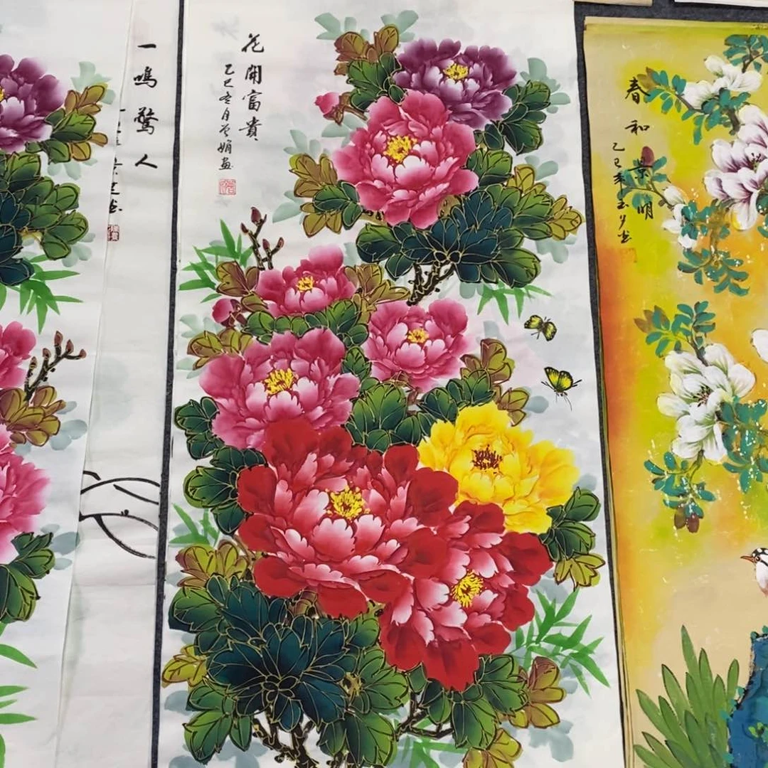 国画尺寸100✖️50三尺精品手绘画