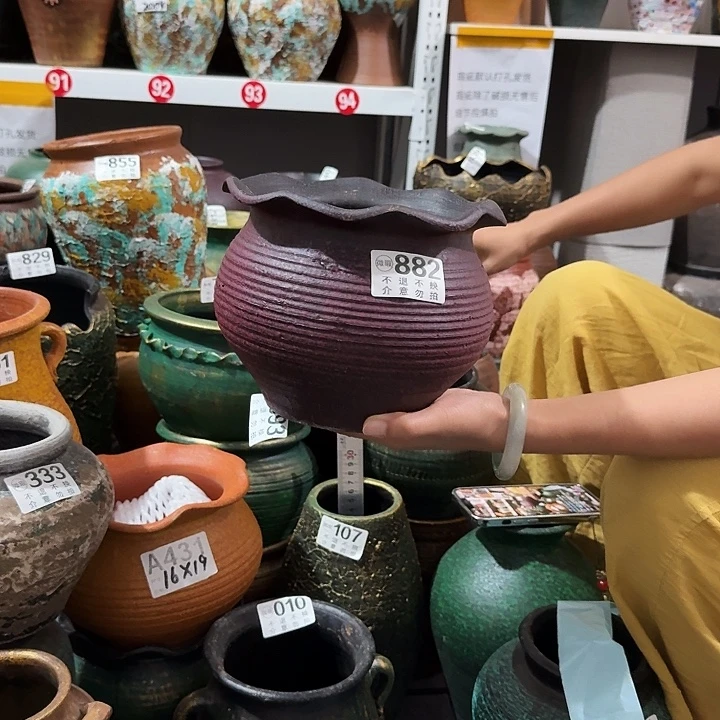 紫色花边882高度16口径18