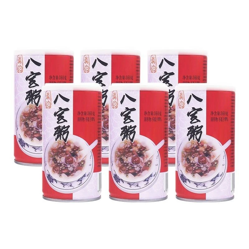 6罐真的八宝粥红豆绿豆汤即食速食营养方便代餐早餐五谷杂粮360g