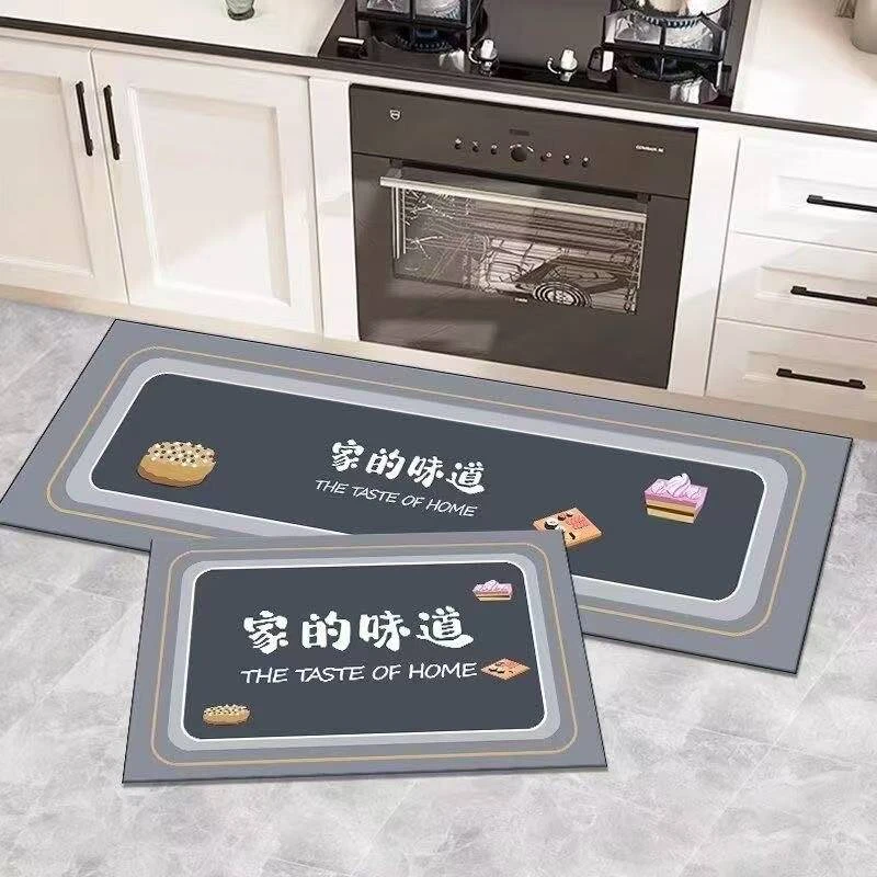 A493-[40X120]硅藻泥厨房专用地垫防滑吸水吸油耐脏可裁剪门口