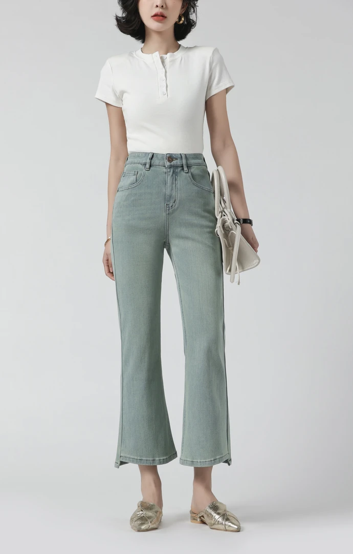 【8022】【镇店之宝】夏款 莱赛尔 欧若风 土耳其 四面弹 微喇裤