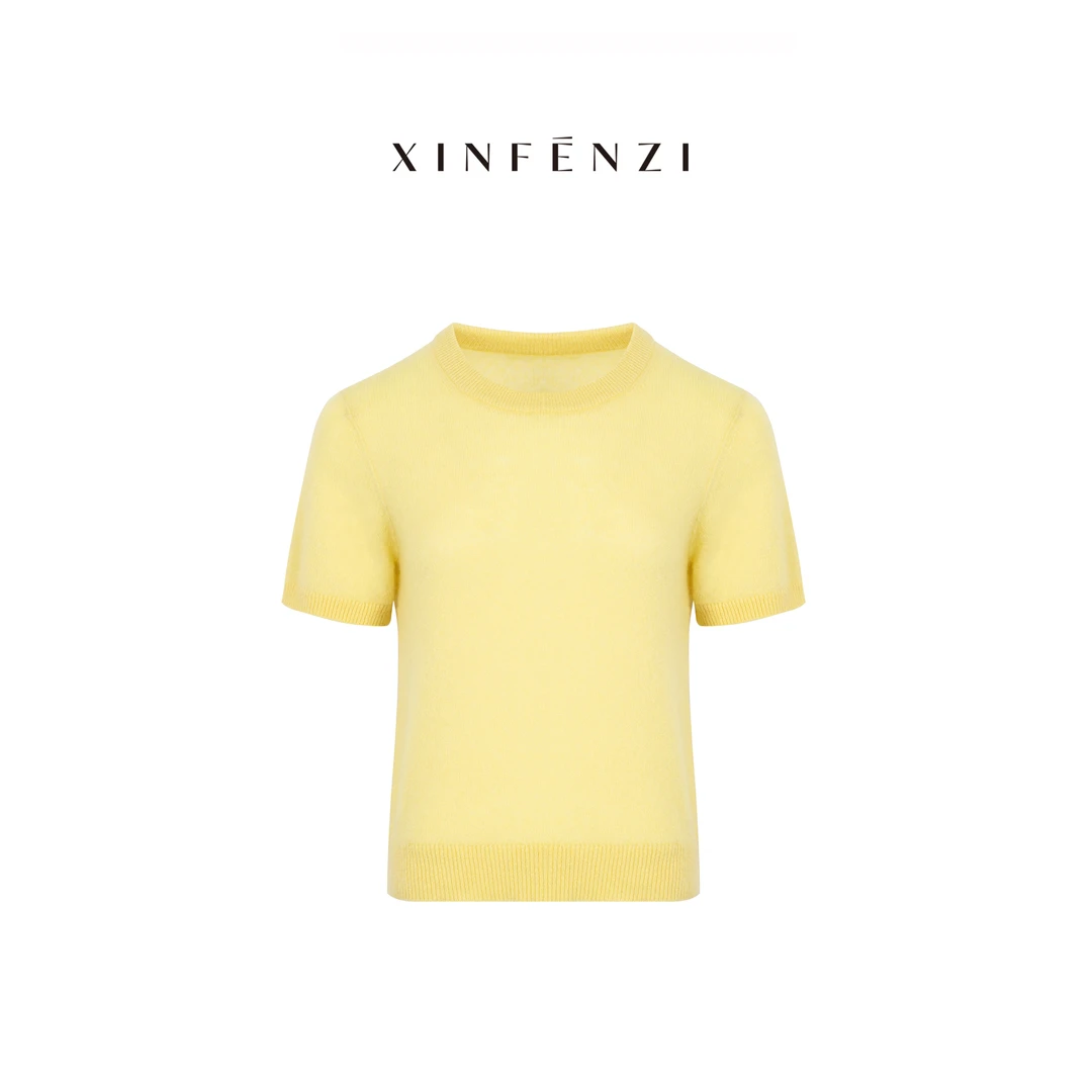 【悦己至上】XINFENZI 康宝莱丝羊绒圆领套头毛衣上衣 51006