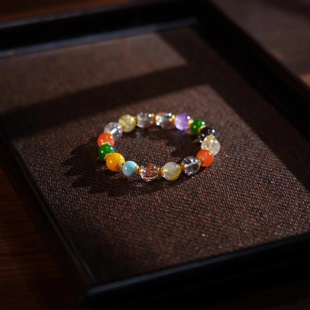 【睿泽赏宝】S925白水晶多宝手串9mm+ XHZB0044