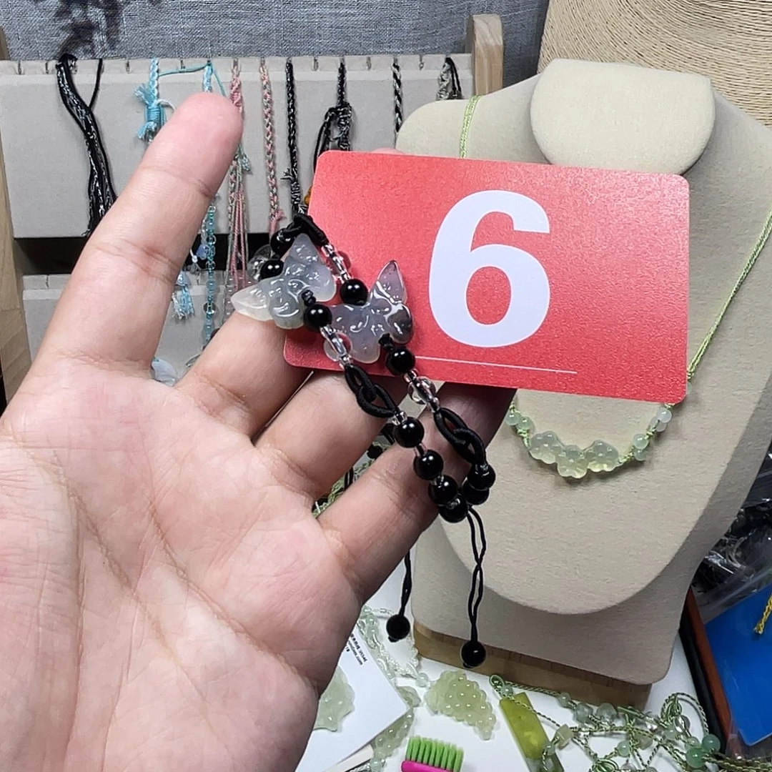 蛇纹石玉合金颈饰