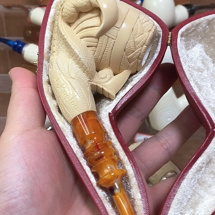 黎***庶海泡石烟斗 大号龙抓蛋