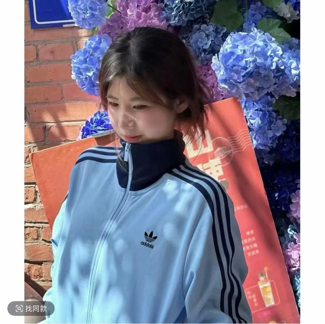 【商场撤柜】男女同款立领夹克春秋季刺绣标QQ糖外套