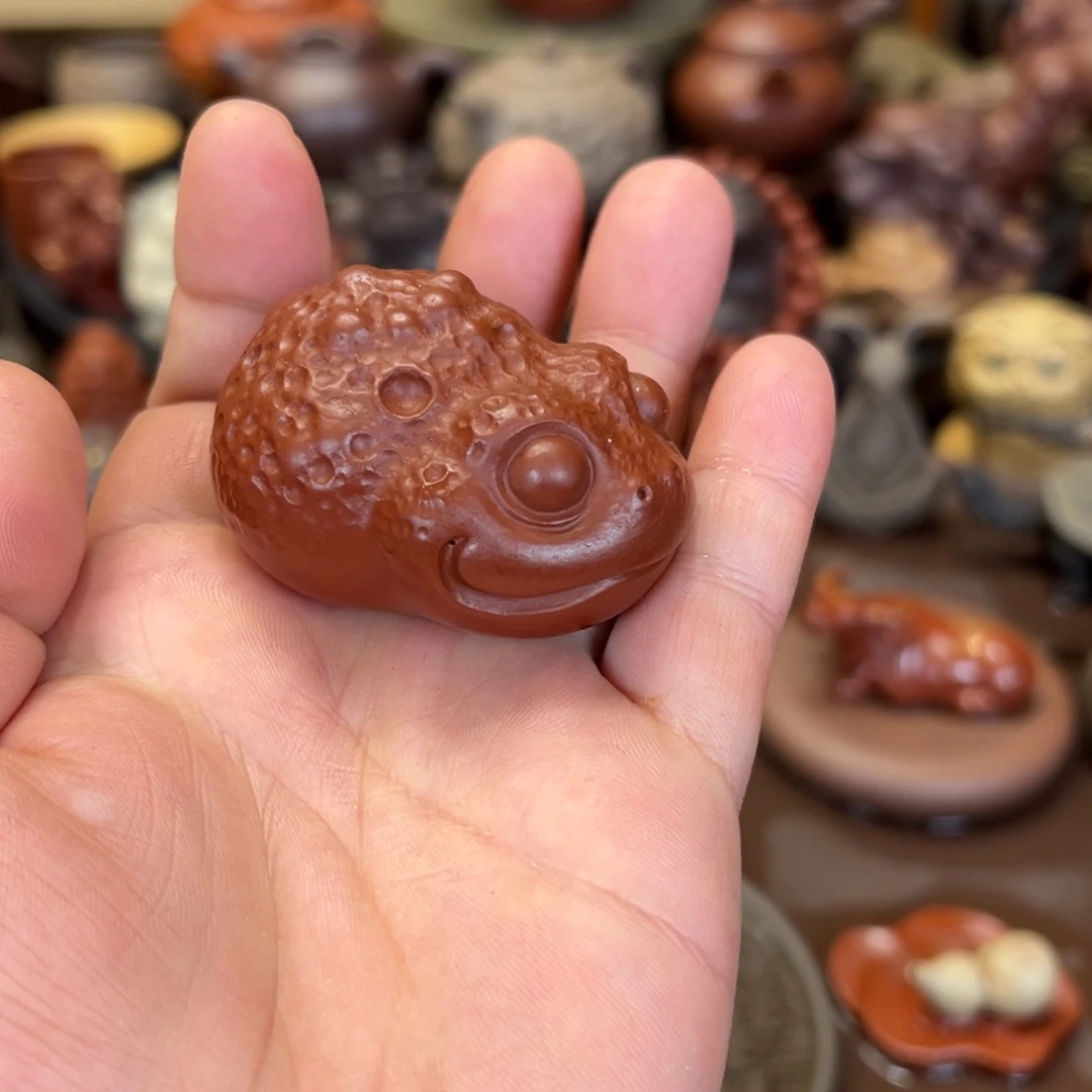 茶宠紫砂紫砂金蟾