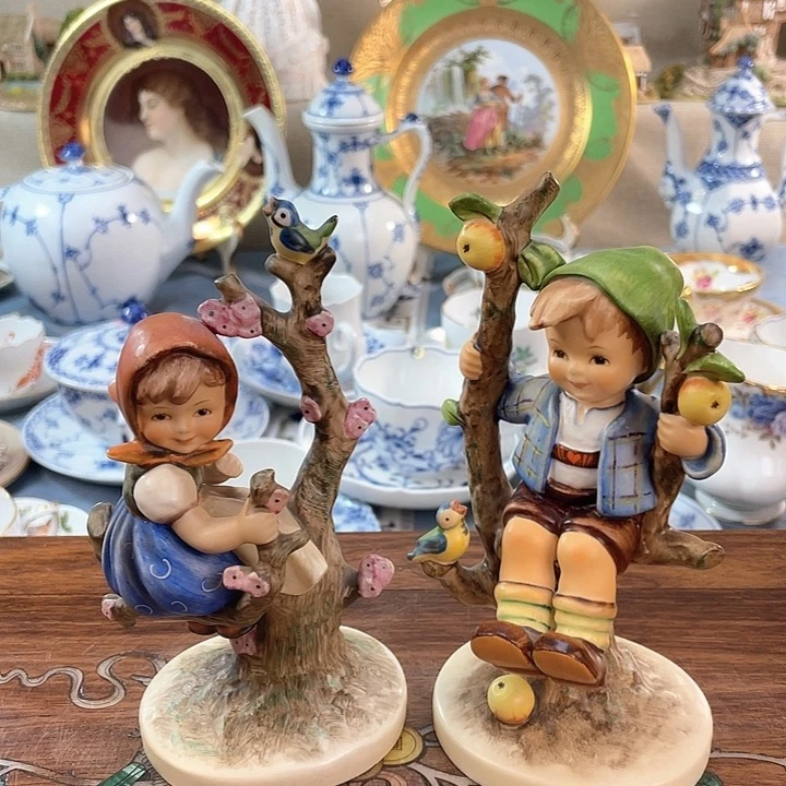 中古欧瓷瓷器小房子